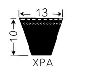 Courroie trapézoïdale crantée 13x10 - XPA 1757 - Challenge