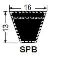 Courroie trapézoïdale lisse 16x13 - SPB4310 - Challenge