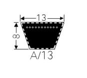 Courroie trapézoïdale 13x8 - A44.5 - 13 X 1130 - Dunlop